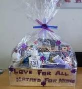 Burton donated 2 hampers to 2 different Shelters named Harvey s Girls and Derby Women s Centre.