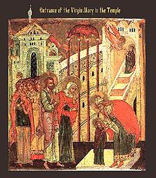 Page 8 The Entry of the Most Holy Mother of God in the Temple - Commemorated on November 21 st According to Holy Tradition, the Entry of the Most Holy Theotokos into the Temple took place in the