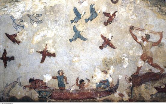 4.5 Etruscan Scene of Fishing and Fowling, c. 520 bce.