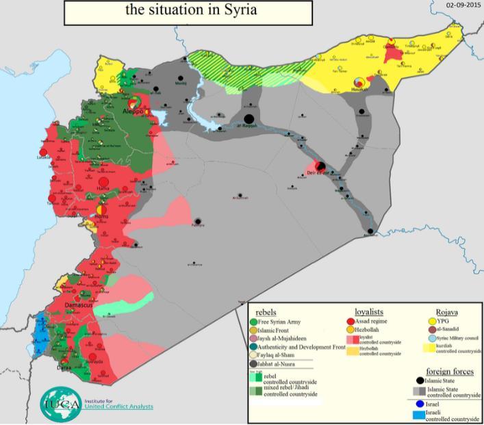 SYRIA Civil War 2011-Present (2016) 3-way war Govt, Rebels, & ISIS ( Islamic State ) ISIS Group of Islamic