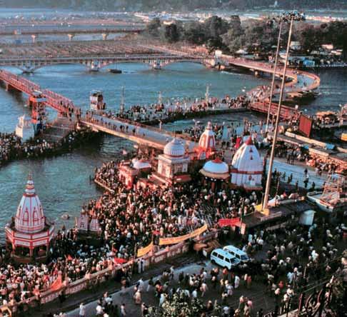 Fervent faith: Perhaps nothing better captures the grandness of Hinduism than the Kumbha Mela, here celebrated in Haridwar by tens of millions of devotees.