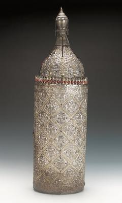 Torah Case, Iraq, 19th-early 20th century, silver overlaid on wood, with coral set cresting (The Jewish Museum, London) Ancient tribal divisions, as well as later sectarian movements, including early