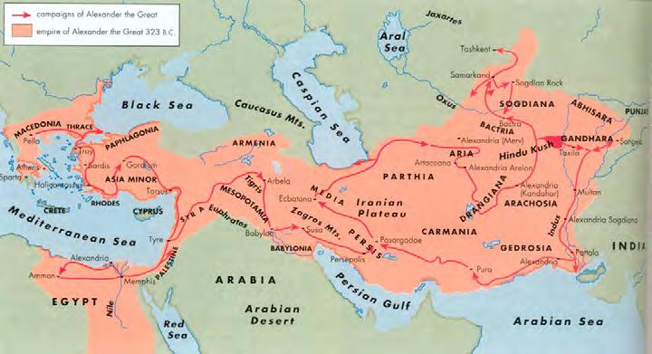 Alexander's Empire! Alexander treated the Jews well.