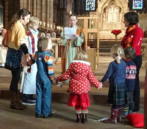 At the end of the service, the play church was officially declared