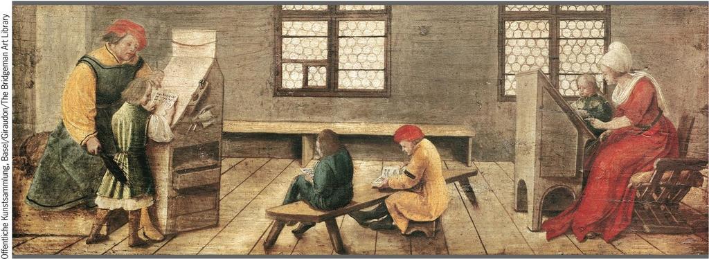 A Sixteenth-Century Classroom A Sixteenth-Century Classroom.