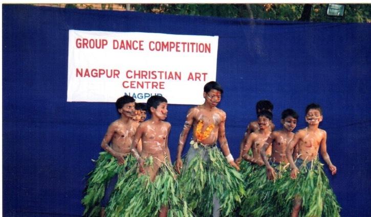 Baagh Naach or Tiger Dance is a folk dance of Odisha. The dancer paints his bare body with yellow and black stripes, like a tiger, and attaches a suitable tail. Drums and bells are also used.