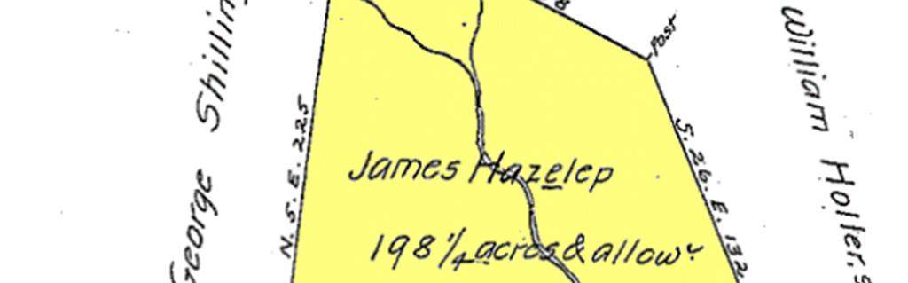 Hezekiah Lindsey at one time owned the tract shown above (#93 on the East Huntingdon warrant map).