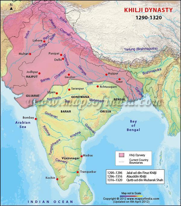 Khilji dynasty able to conquer most of central India failed to unite the Indian subcontinent.