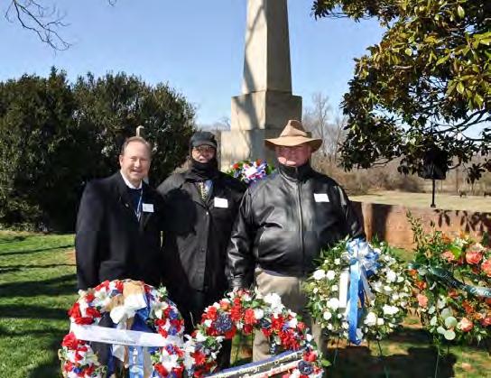 Left to Right from Fort Collins, CO, John Courtney Left to Right Associates Jeff Thomas, Doug Graves, and Jerry Hubbard at President James Madison s Cemetery, located on Montpelier, in Orange, VA, on