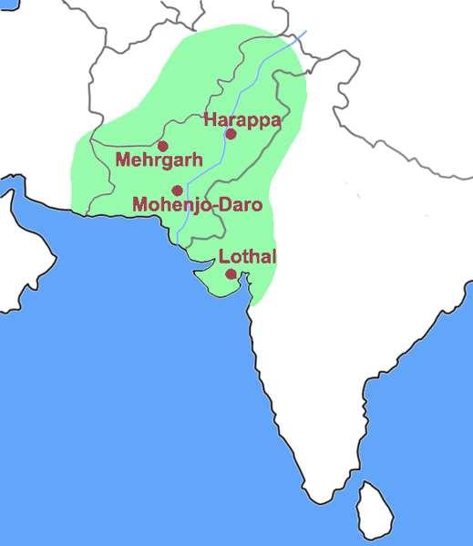 1. Two major cities, Harappa and Mohenjo Daro,