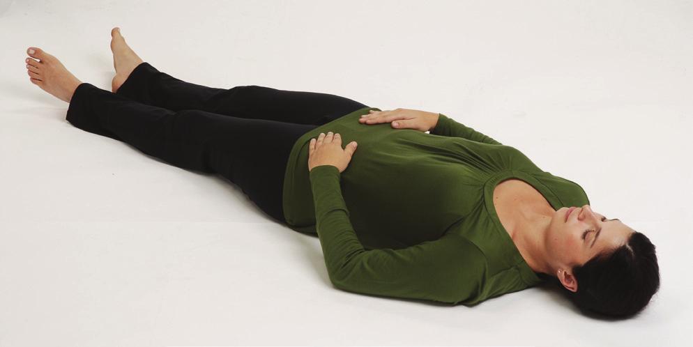 Position before Sleep This position restores the naturally balanced, circulating energy flow in the body before sleep.