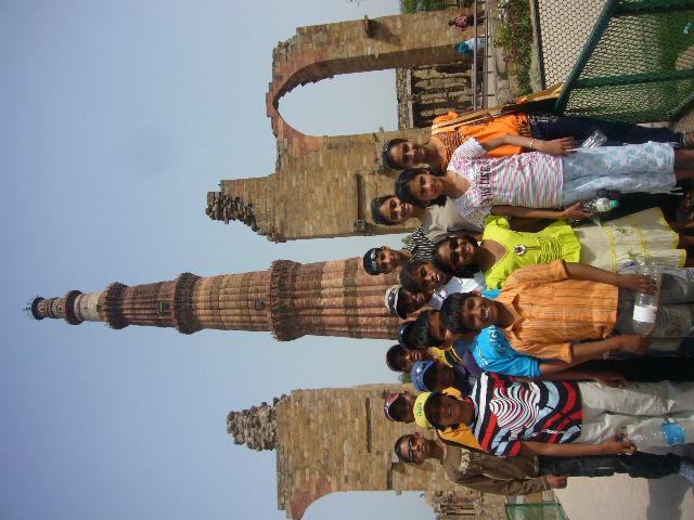 After visiting the Museum we went to the Qutub Minar. It is very beautiful place and Qutb Minar victory tower.