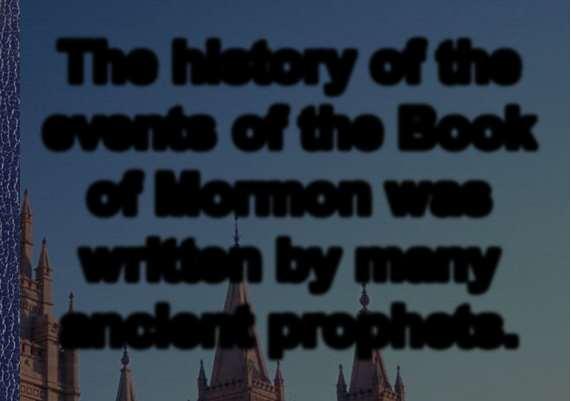 The history of the events of the Book of