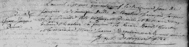 Baptism of François Jacques Demers François Jacques Demers was the father of an illegitimate daughter in 1773 a.