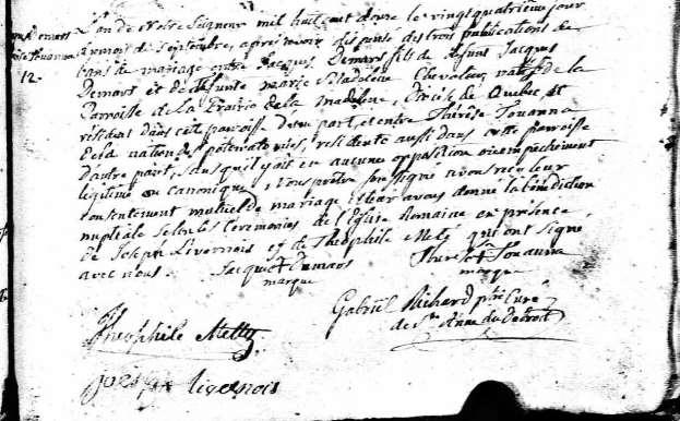 Jacques Demers married Thérèse Touanna, a Potawatomi, 24 September 1812 in Detroit [www.ancestry.com, Drouin Collection, D, Détroit, Ste Anne, Autre Registres, 1801-1832, Image 41].