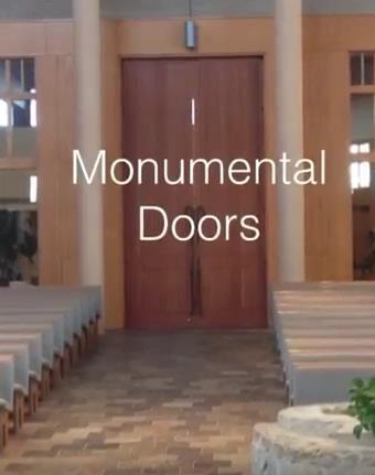 Monumental Door Aisle Monumental Doors The main doors of the sanctuary Monumental Door Aisle the aisle leading up to