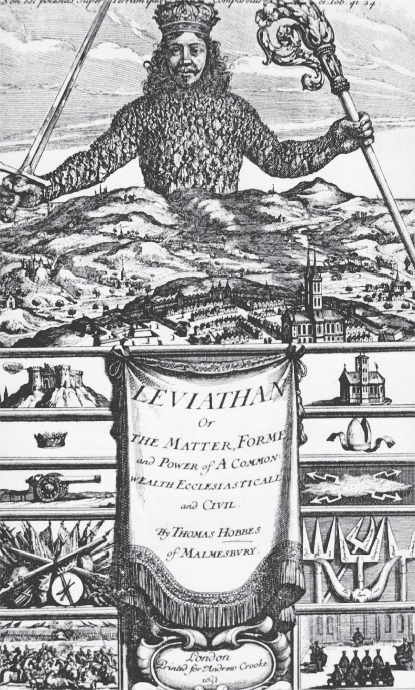 The famous title page illustration for Hobbes s Leviathan.