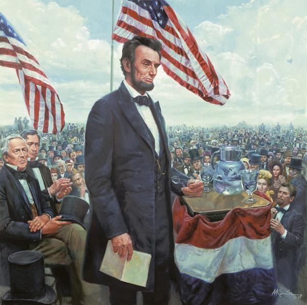 G is for Gettysburg Adress Abraham Lincoln delivered the Gettysburg Address on November 19, 1863 in Gettysburg,