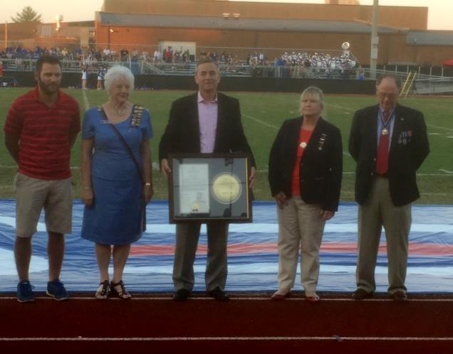 The Crockett s Forge Seat Chapter Star-Spangled Banner Day Celebration at Page High School On September 9, 2016, State Representative Glen Casada presented a State resolution that was passed by the