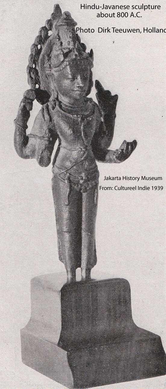 7. Hindu-Javanese sculpture, Vishnu, about 800 A.C. Fr