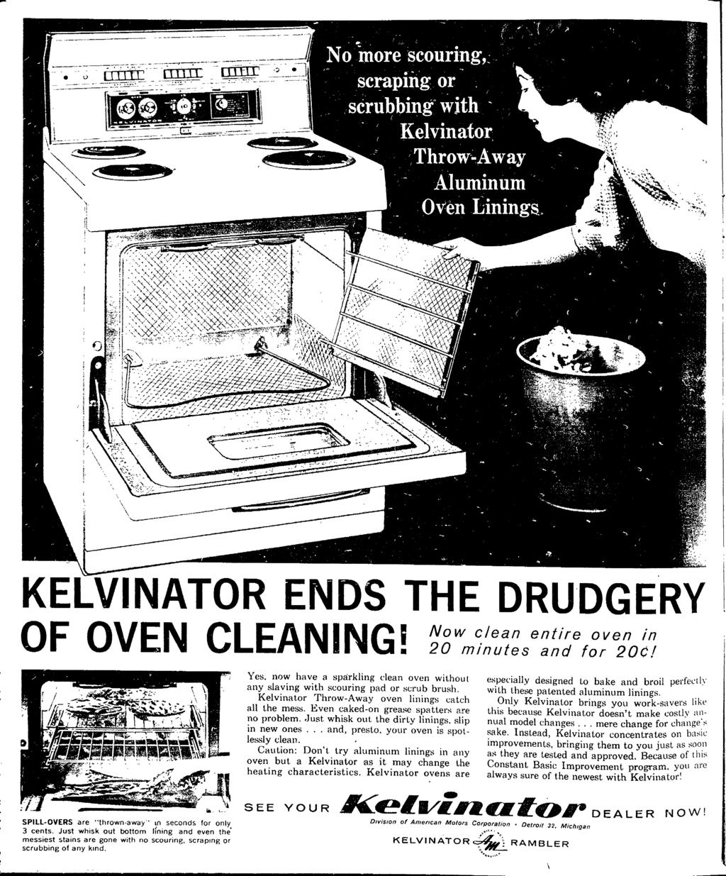 " f KELVNATOR ENDS THE DRUDGERY OF OVEN CLEANNG!