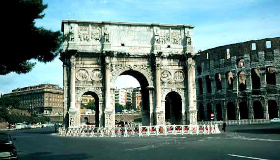 Arch of Constantine, Rome, 312-315