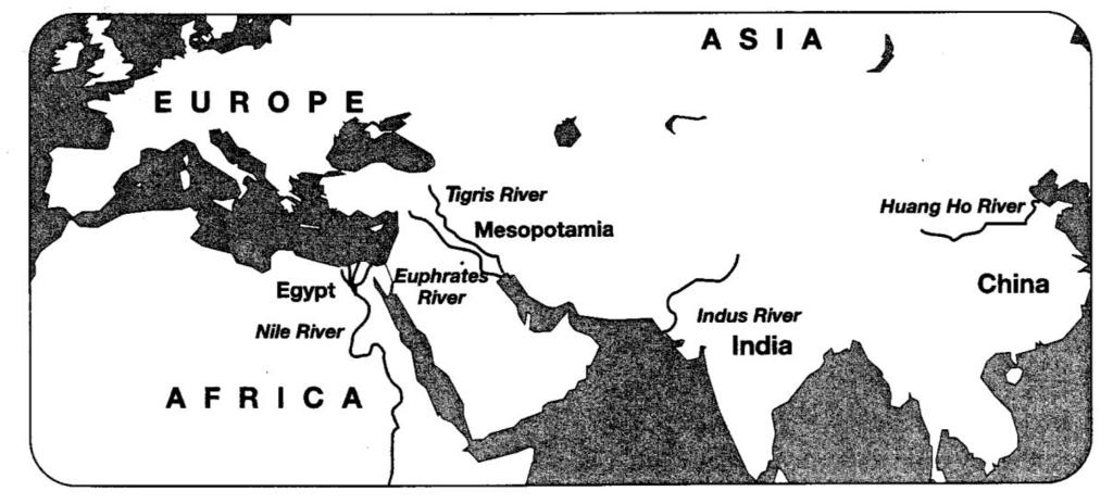 Name Unit II: The River Valley Civilizations (3500 B.C.E. 450 B.C.E.) Big Idea: During the New Stone Age, permanent settlements appeared in the river valleys and around the Fertile Crescent.