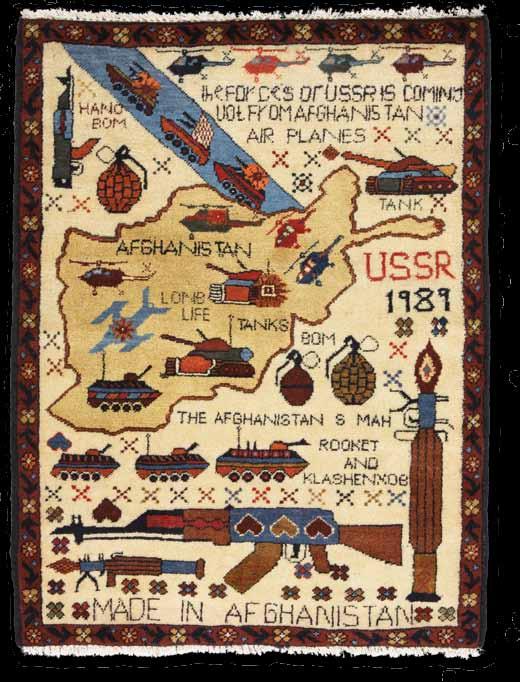 Afghan Wars, Oriental Carpets, and Globalization by brian spooner The afghan war rugs on exhibit at the Penn Museum from April 30 to July 31, 2011, raise a number of interesting questions about