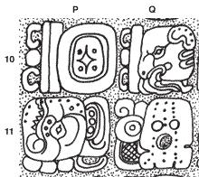 CASPER Second in the known Palenque sequence ch a-?. Drawing and transcription after Martin and Grube (2008). Born: 8.19.6.8.8 11 Lamat 6 Xul (August 8, 422). Acceded: 8.19.19.11.17 2 Kaban 10 Xul (August 9, 435).