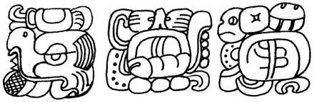 And indeed the glyph for GII himself shows the deity in the recumbent posture with which the Maya represented babies. (Note the tail, which conveys the syllable ne.