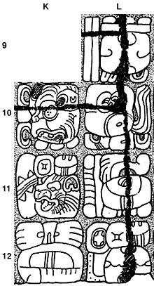 of the Inscriptions (Figure 98), accord him the Baak emblem glyph alone (L12).