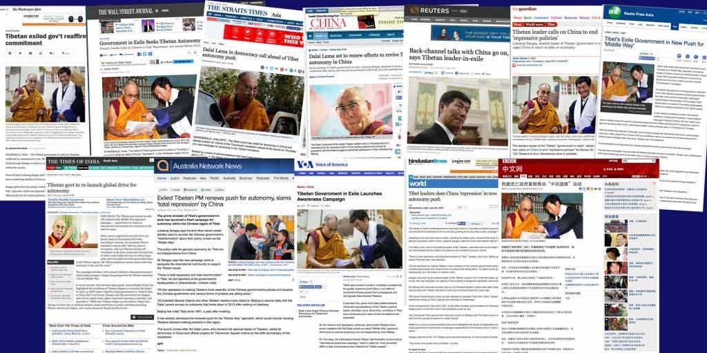 FOCUS Major News Media Cover Tibetans Push for Middle Way Awareness Campaign DHARAMSHALA: Major international news media yesterday covered the launch of the Central Tibetan Administration s renewed