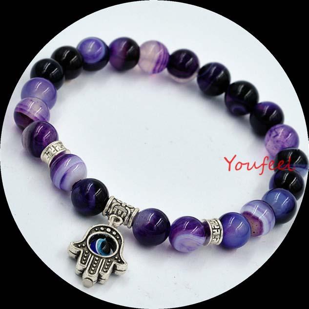 Purple Agate Agate has the power to harmonise yin and yang, the positive and the negative forces that hold the universe in place.