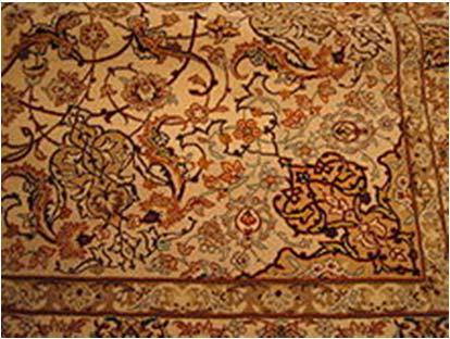 Detail of modern carpet,although carpet production is now mostly mechanized, traditional hand woven carpets are still widely found all around the world, and usually have higher prices than their