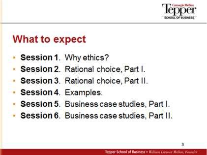 Transcript with Slides Introduction Welcome to this tutorial in business ethics. I m John Hooker, and I m on the faculty of the Tepper School of Business at Carnegie Mellon University.