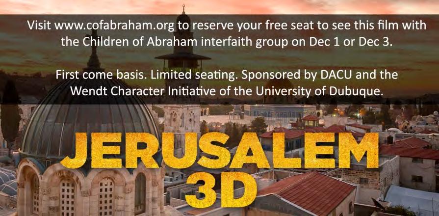 Jerusalem 3D: Free Movie on Tues, Dec 1. 7pm or Thur, Dec 3.
