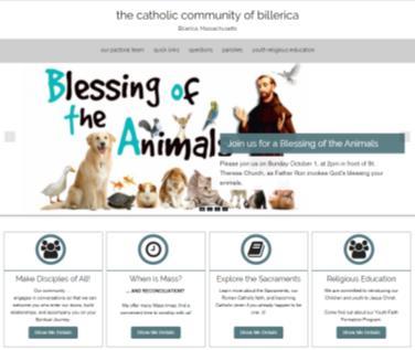 CATHOLIC COMMUNITY OF BILLERICA WEBSITE We invite all to view our website at www.billericacatholic.