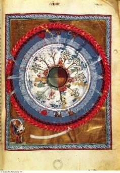 9.1 Hildegard of Bingen, Vision of God s Plan for the Seasons, from De operatione Dei, 1163-1174 The Morality Play: Everyman Links liturgical and secular drama Allegorical, moralistic Instructs for