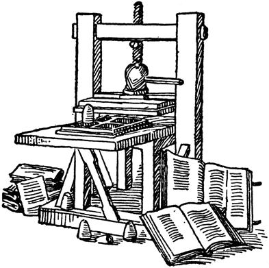 Gutenberg Printing Press Led to the growth of literacy and the princng of