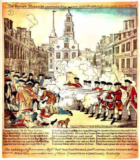 Boston Massacre Image 1 Source: http://chnm.gmu.