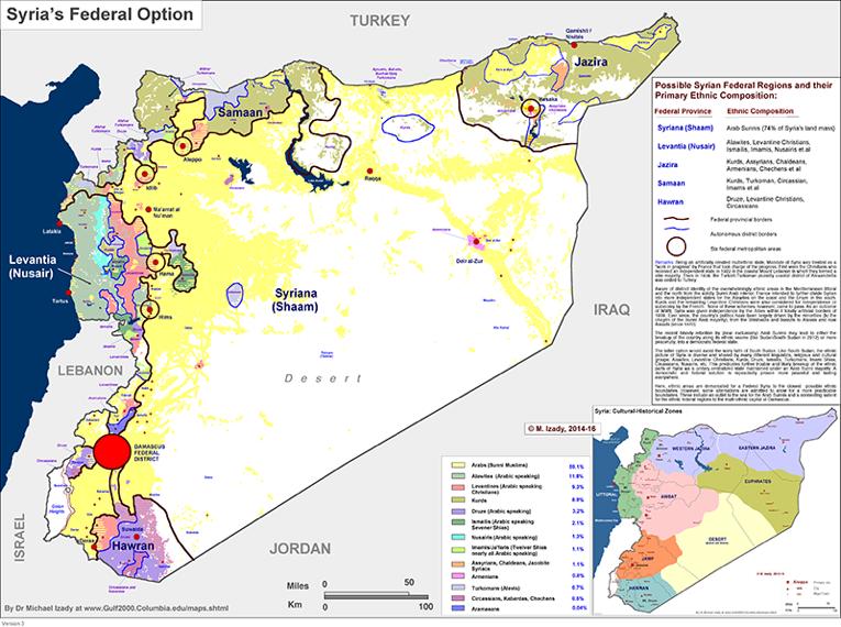 Syria - Sectarian Demographics from the Gulf/2000 project of Dr.