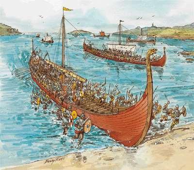 Sweden). Vikings worshiped warlike gods and became fierce warriors who raided Western Europe with terrifying speed.