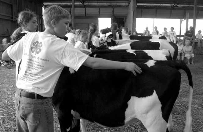 We believe that it is very important for young people to learn how to feed an animal and care for it, said Charlie Sharpe of Heartland Dairy, a 4-H Dairy Judging program supporter.