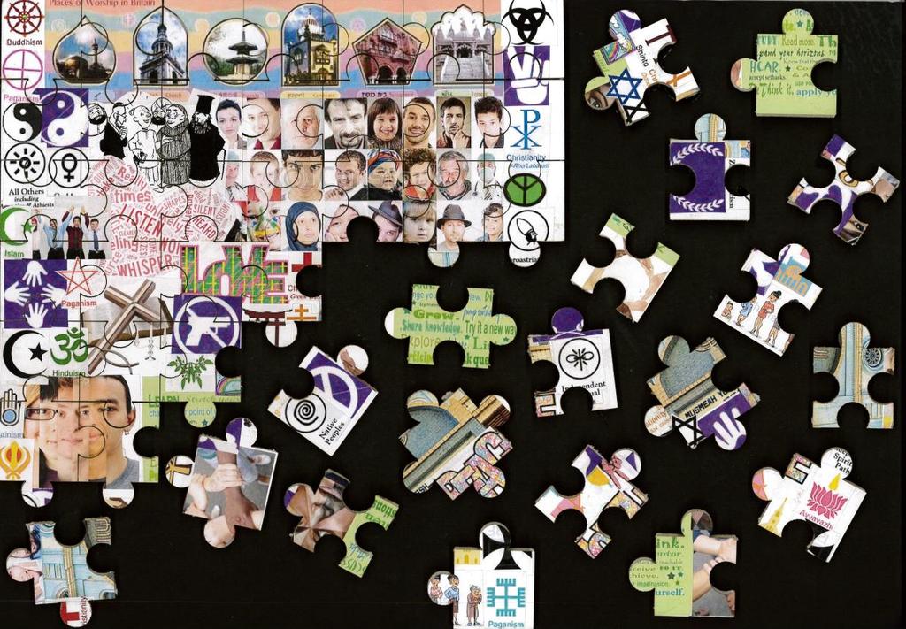 87 C6 RE in KS4 and 5 /14 19 Statutory Guidance I have chosen to do a jigsaw because no matter what religion, colour, size or how you look, we all fit together like a puzzle.