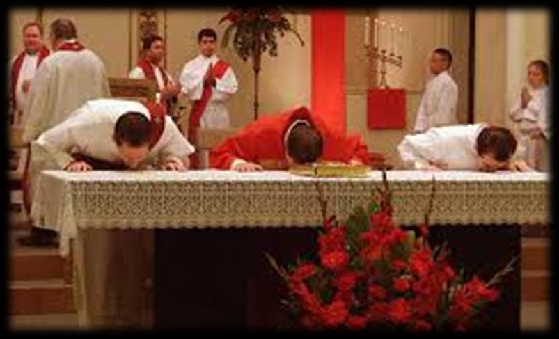Introductory Rites The Book of the Gospels is carried in by the deacon or lector (if no deacon is present.) The Book of Gospels is held slightly elevated as a sign of reverence to the Word of God.