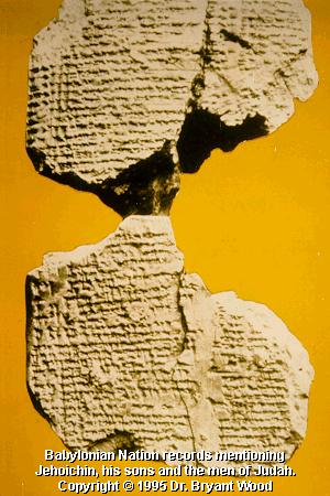 The cuneiform text on this clay tablet tells, among other things 3 main events:1 The Battle of Carchemish (famous battle for world supremacy where Nebuchadnezzar of Babylon defeated Pharaoh Necho of