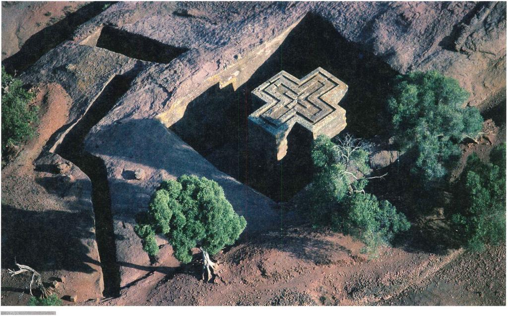 l FIGURE 9.2 This extraordinary 13th-century church, Bet Giorgis, represents the power of early Christianity in Ethiopia.