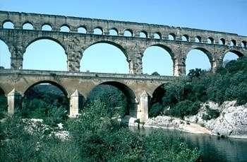 The aqueduct at Nimes, in southern France (Pont du Gard) These aqueducts were quite a challenge to build, requiring perfect engineering in