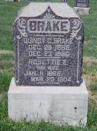 Brake, Quincy and Rosetta,