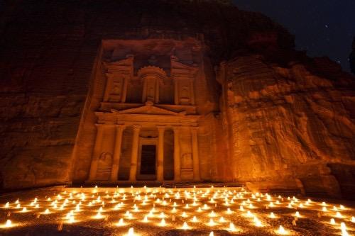 DAY 09: JAN 16 JORDAN - PETRA DAY TOUR Petra where the visitor enters the Rose Red City of Petra through the siq - a narrow passage through the mountains, which has inspired awe for centuries.